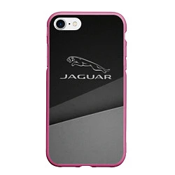 Чехол iPhone 7/8 матовый JAGUR оттенки серого, цвет: 3D-малиновый