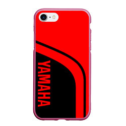 Чехол iPhone 7/8 матовый ЯМАХА - YAMAHA КРАСНЫЙ СТИЛЬ, цвет: 3D-малиновый