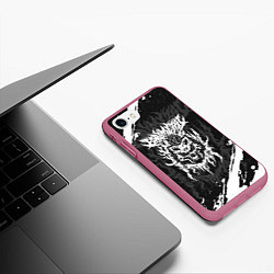 Чехол iPhone 7/8 матовый Babymetal baby metal, цвет: 3D-малиновый — фото 2