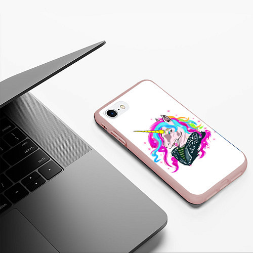 Чехол iPhone 7/8 матовый Uni cool Corn / 3D-Светло-розовый – фото 3