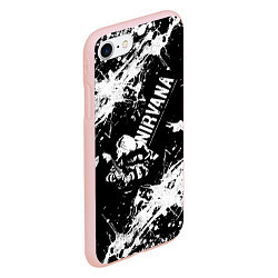 Чехол iPhone 7/8 матовый NIRVANA краска, цвет: 3D-светло-розовый — фото 2