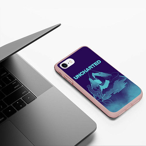 Чехол iPhone 7/8 матовый Uncharted Арт / 3D-Светло-розовый – фото 3
