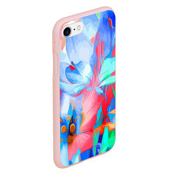 Чехол iPhone 7/8 матовый Fashion floral pattern, цвет: 3D-светло-розовый — фото 2