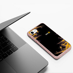 Чехол iPhone 7/8 матовый FALLOUT 76 фолаут, цвет: 3D-светло-розовый — фото 2