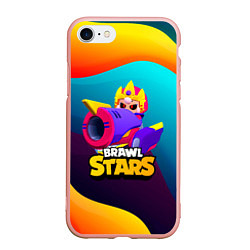 Чехол iPhone 7/8 матовый BrawlStars Bonny, цвет: 3D-светло-розовый