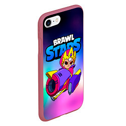 Чехол iPhone 7/8 матовый Бонни Bonnie Empress Brawl Stars, цвет: 3D-малиновый — фото 2