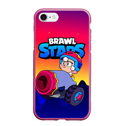 Чехол iPhone 7/8 матовый Bonnie Бонни Brawl Stars, цвет: 3D-малиновый