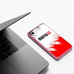 Чехол iPhone 7/8 матовый Mafia 2 Мафия, цвет: 3D-малиновый — фото 2