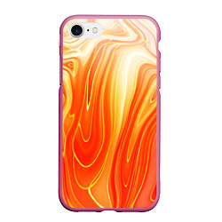 Чехол iPhone 7/8 матовый Карамельная нуга Гранж, цвет: 3D-малиновый