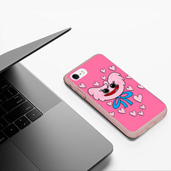 Чехол iPhone 7/8 матовый POPPY PLAYTIME - KISSY MISSY, цвет: 3D-светло-розовый — фото 2