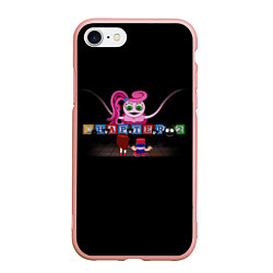 Чехол iPhone 7/8 матовый POPPY PLAYTIME and Friday Night Funkin, цвет: 3D-светло-розовый