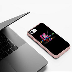 Чехол iPhone 7/8 матовый POPPY PLAYTIME and Friday Night Funkin, цвет: 3D-светло-розовый — фото 2