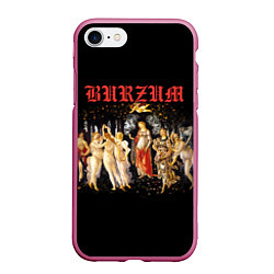 Чехол iPhone 7/8 матовый Burzum - Mythic Dawn, цвет: 3D-малиновый