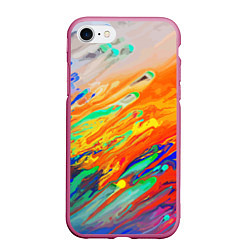 Чехол iPhone 7/8 матовый Буйство красок Лето Riot of colors Summer