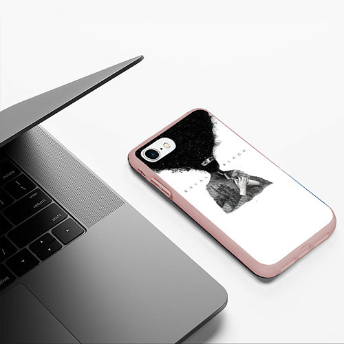 Чехол iPhone 7/8 матовый Royal Blood дебютный альбом / 3D-Светло-розовый – фото 3