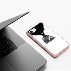 Чехол iPhone 7/8 матовый Royal Blood дебютный альбом, цвет: 3D-светло-розовый — фото 2
