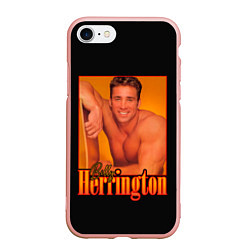 Чехол iPhone 7/8 матовый Billy Herrington Aniki Билли, цвет: 3D-светло-розовый