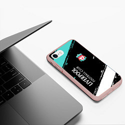 Чехол iPhone 7/8 матовый Liverpool footba lclub, цвет: 3D-светло-розовый — фото 2