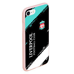 Чехол iPhone 7/8 матовый Liverpool footba lclub, цвет: 3D-светло-розовый — фото 2
