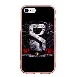 Чехол iPhone 7/8 матовый Sting in the Tail - Scorpions, цвет: 3D-светло-розовый