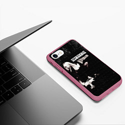 Чехол iPhone 7/8 матовый In Trance - Scorpions, цвет: 3D-малиновый — фото 2