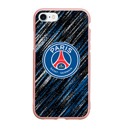 Чехол iPhone 7/8 матовый Псж football club, цвет: 3D-светло-розовый