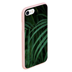 Чехол iPhone 7/8 матовый Камуфляж-тропики, цвет: 3D-светло-розовый — фото 2