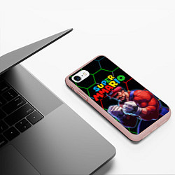 Чехол iPhone 7/8 матовый ММАРИО ММА Супер Марио Super Mario, цвет: 3D-светло-розовый — фото 2