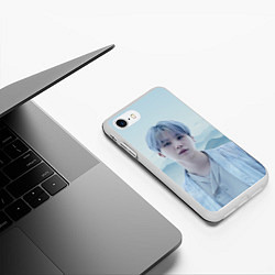 Чехол iPhone 7/8 матовый MIN YOONGI BTS YET TO COME, цвет: 3D-белый — фото 2