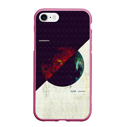 Чехол iPhone 7/8 матовый Planet Zero - Shinedown, цвет: 3D-малиновый