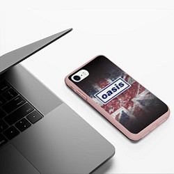 Чехол iPhone 7/8 матовый OASIS - брит-поп, цвет: 3D-светло-розовый — фото 2