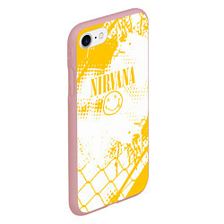 Чехол iPhone 7/8 матовый Nirvana - нирвана смайл, цвет: 3D-баблгам — фото 2