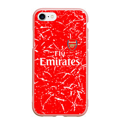 Чехол iPhone 7/8 матовый Arsenal fly emirates sport, цвет: 3D-светло-розовый