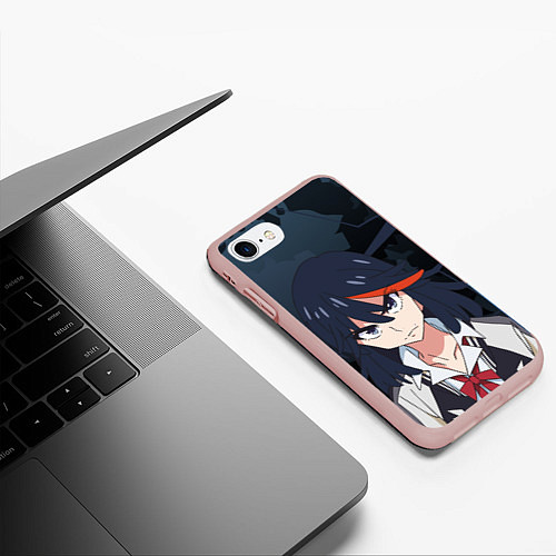 Чехол iPhone 7/8 матовый Рюко Матой - Kill la Kill / 3D-Светло-розовый – фото 3