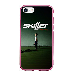 Чехол iPhone 7/8 матовый Comatose - Skillet, цвет: 3D-малиновый