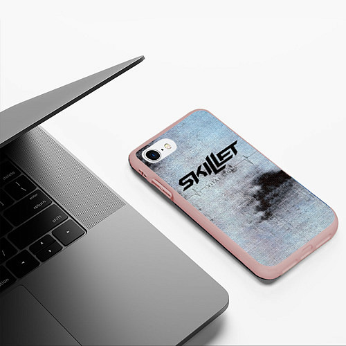Чехол iPhone 7/8 матовый Vital Signs - Skillet / 3D-Светло-розовый – фото 3