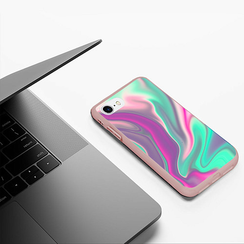 Чехол iPhone 7/8 матовый Digital Wave / 3D-Светло-розовый – фото 3