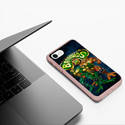 Чехол iPhone 7/8 матовый Rare - Battletoads, цвет: 3D-светло-розовый — фото 2