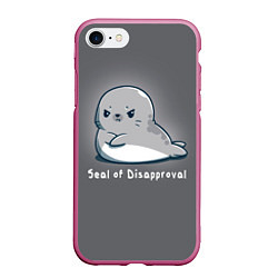 Чехол iPhone 7/8 матовый Seal of Disapproval, цвет: 3D-малиновый