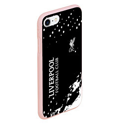 Чехол iPhone 7/8 матовый Ливерпуль фс, цвет: 3D-светло-розовый — фото 2