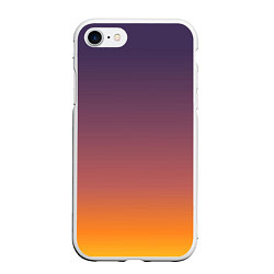 Чехол iPhone 7/8 матовый Sunset Gradient, цвет: 3D-белый