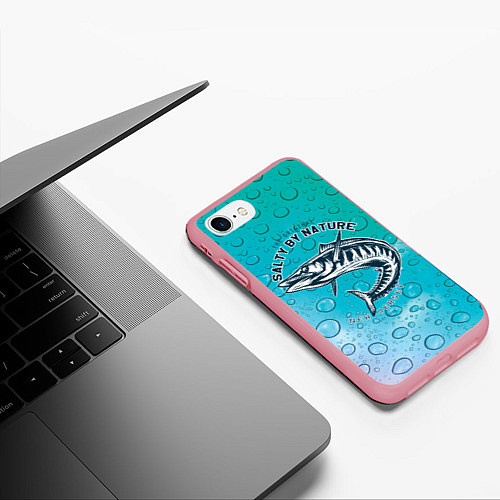 Чехол iPhone 7/8 матовый Рыбалка New Jersey / 3D-Баблгам – фото 3