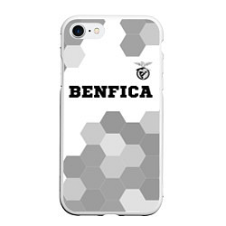 Чехол iPhone 7/8 матовый Benfica Sport на светлом фоне, цвет: 3D-белый