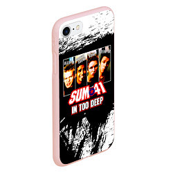 Чехол iPhone 7/8 матовый In Too Deep - Sum 41, цвет: 3D-светло-розовый — фото 2