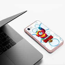 Чехол iPhone 7/8 матовый Otis Отис, цвет: 3D-светло-розовый — фото 2