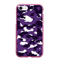 Чехол iPhone 7/8 матовый Amethyst Purple Аметист, цвет: 3D-малиновый