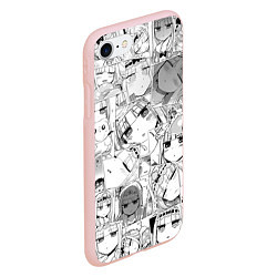 Чехол iPhone 7/8 матовый Сон в замке демона паттерн, цвет: 3D-светло-розовый — фото 2