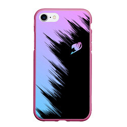 Чехол iPhone 7/8 матовый Хвост феи - neon, цвет: 3D-малиновый
