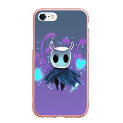 Чехол iPhone 7/8 матовый Hollow Knight - рыцарь, цвет: 3D-светло-розовый