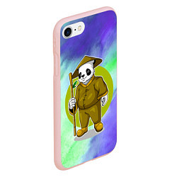 Чехол iPhone 7/8 матовый Мудрая Кунг фу панда, цвет: 3D-светло-розовый — фото 2